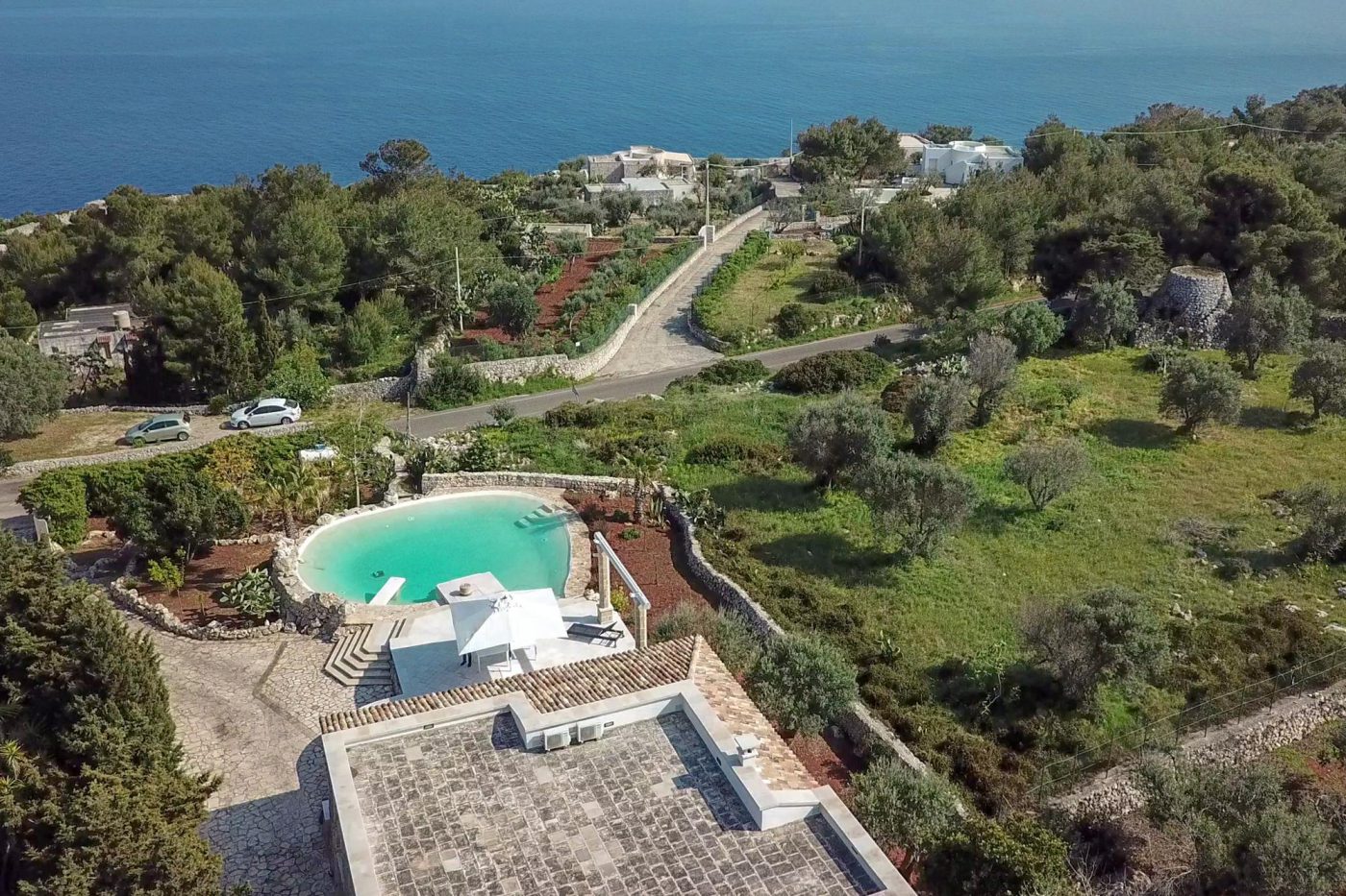 Villa in pietra, con Piscina vista mare_cod 108_1