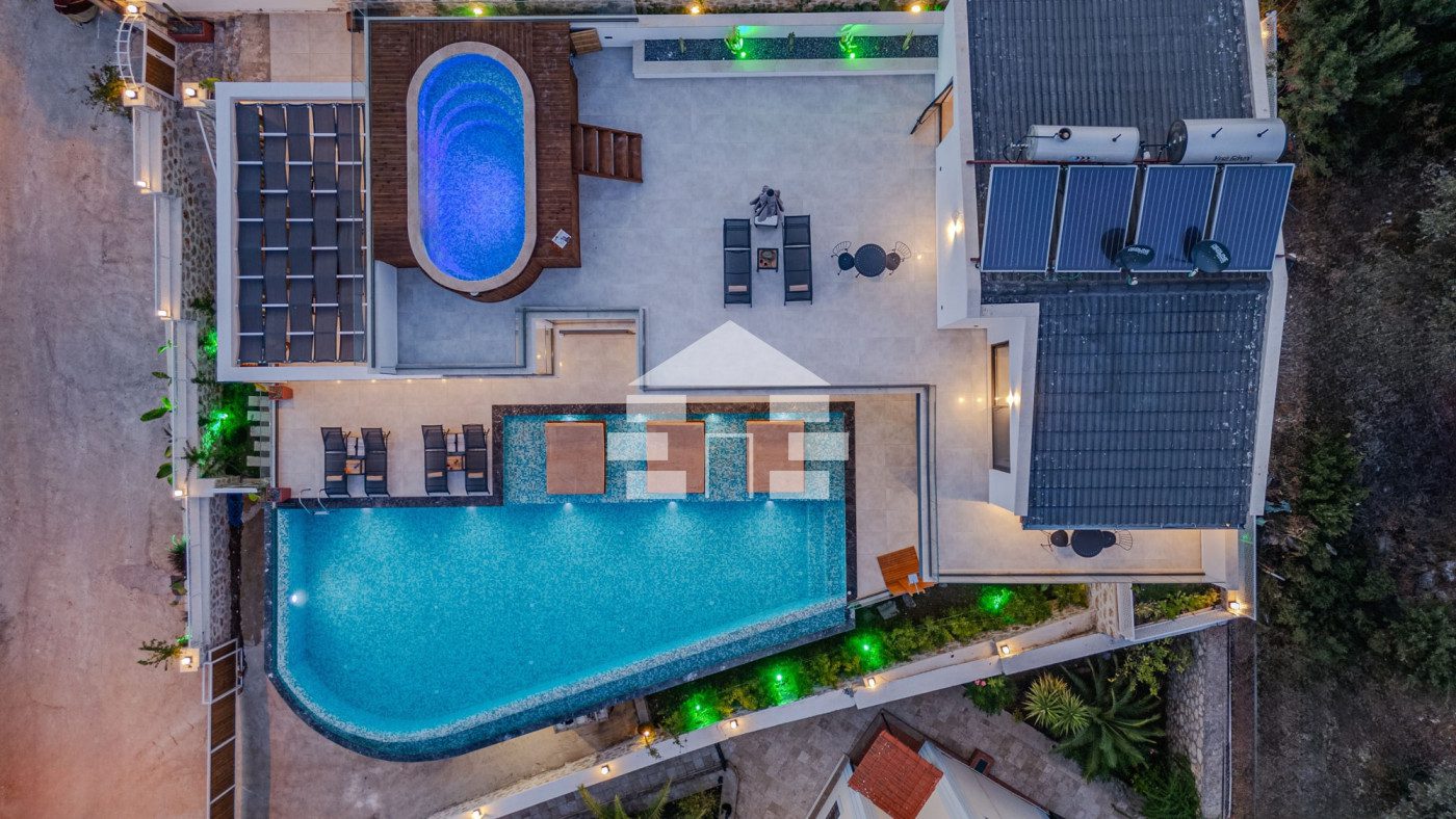Mountain house with a pool
