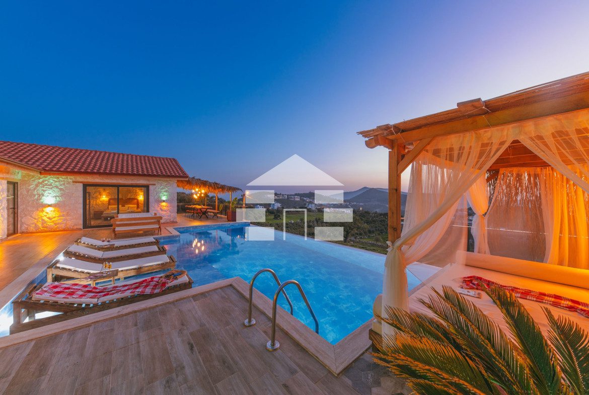 Mountain house with a pool