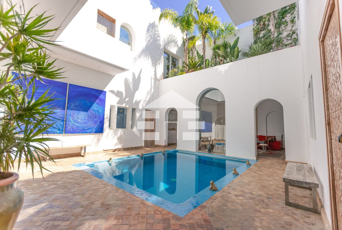 Mountain house with a pool